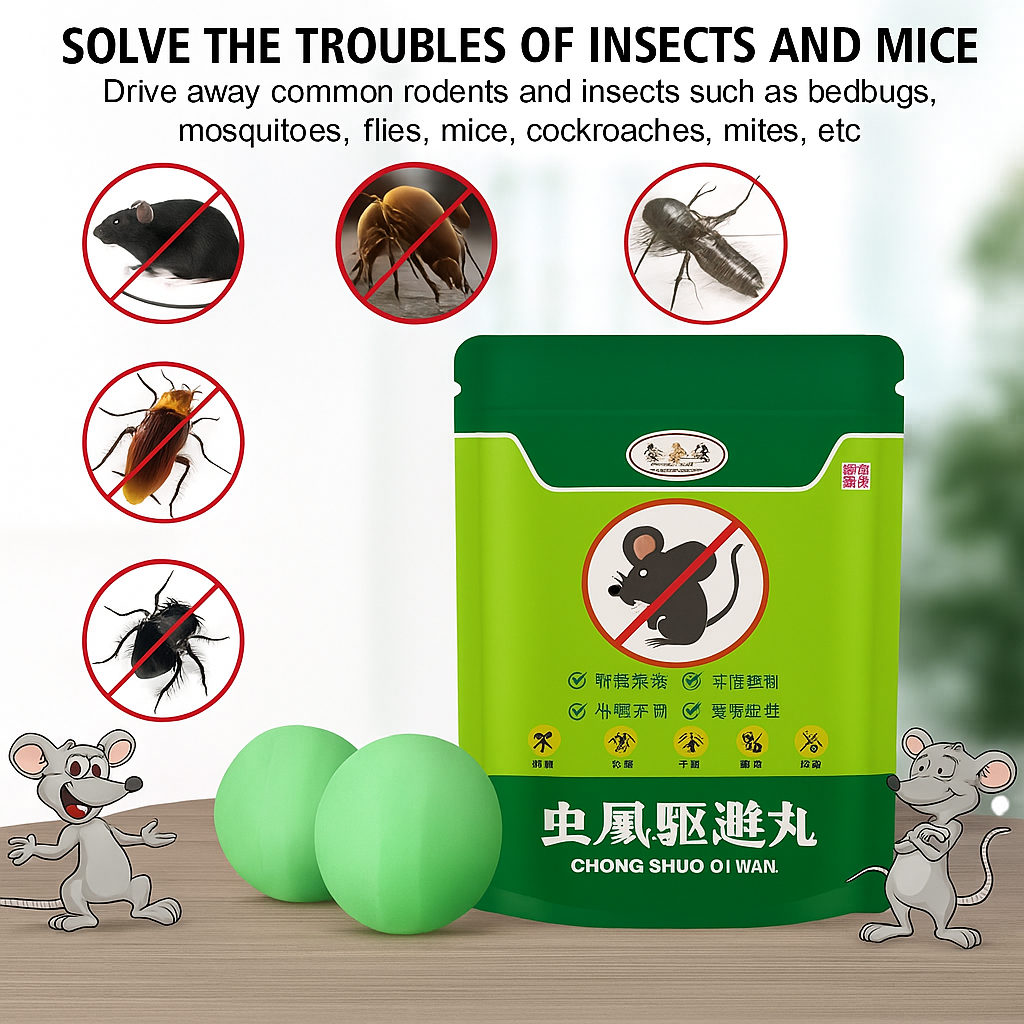 Herbal Repellent Balls - Keep Mice & Bugs Out without Killing ( PACK OF 3 AT JUST 399 )